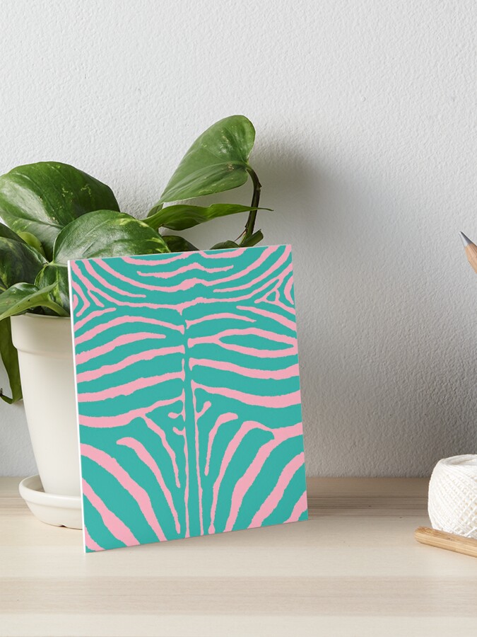 Pink Zebra Print | Art Board Print