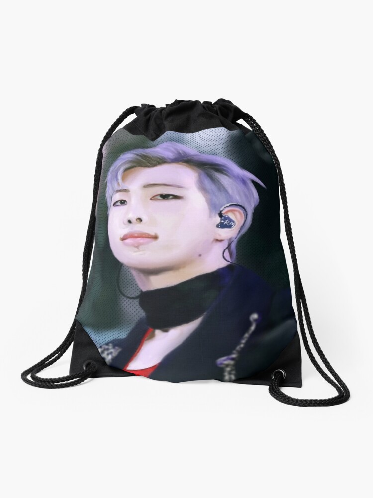 Namjoon, RM of BTS airport fashion sketch | Drawstring Bag