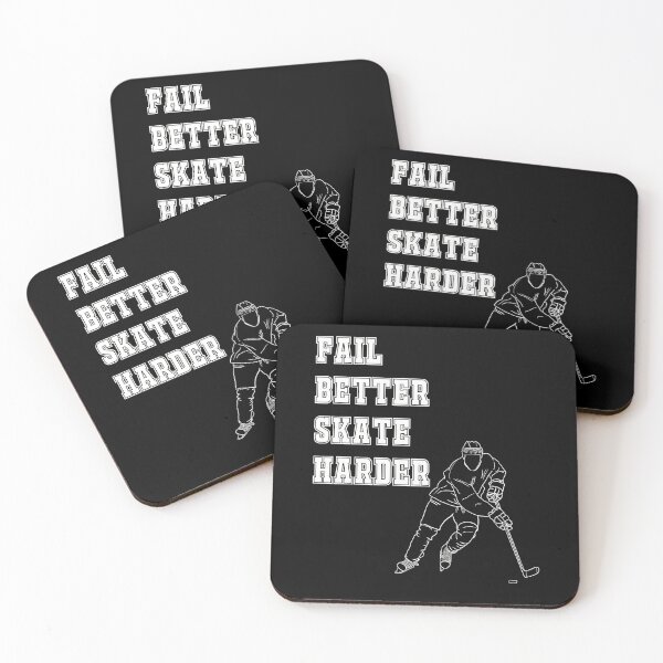 Item preview, Fail Better Skate Harder Ice Hockey Quote designed and sold by HockeyGhost.