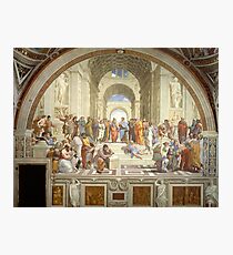 The School of Athens, Italian Renaissance, artist, Raphael Photographic Print