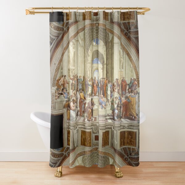 The School of Athens, Italian Renaissance, artist, Raphael. Shower Curtain