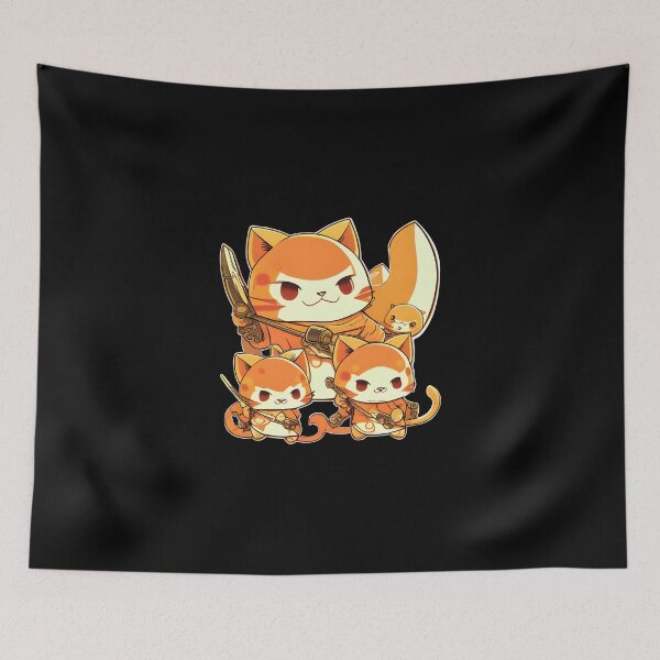 Item preview, samurai cat family designed and sold by romenticit.