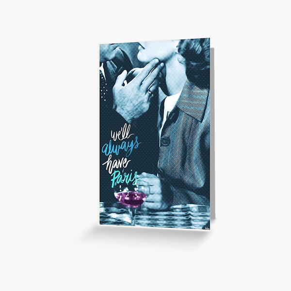 Item preview, Casablanca | PRINT | We'll always have Paris | Quote | Vintage Style Poster designed and sold by Arsalanes.