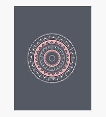 Pink mandala for self care Photographic Print
