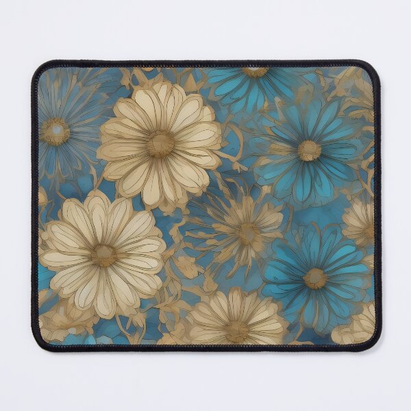 Item preview, ONE STEP AHEAD BLUE FLORAL PATTERN designed and sold by digitalartlb.