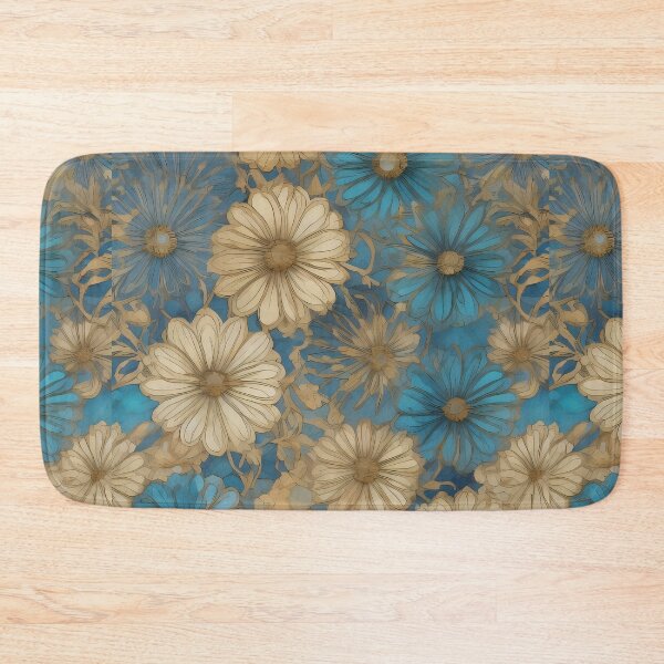 Item preview, ONE STEP AHEAD BLUE FLORAL PATTERN designed and sold by digitalartlb.
