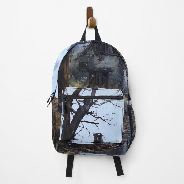 Item preview, Uncaptioned English Stone Cottage Watercolour Style Liminal Abandoned Space designed and sold by liminal-concept.
