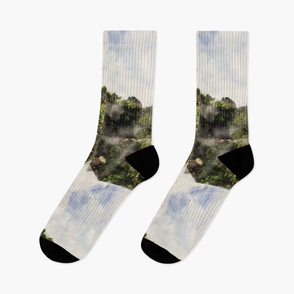 Item preview, Watercolor garden and sky print designed and sold by jfcreations.