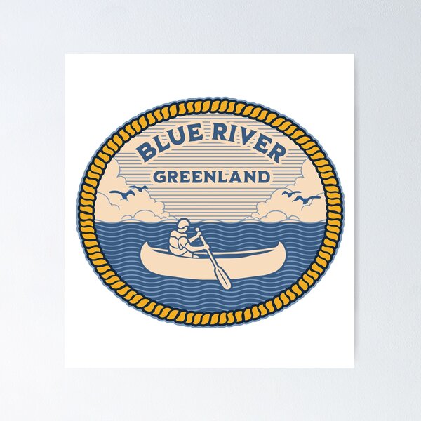 Item preview, Kayaking in Blue River Greenland designed and sold by CyberWindow.