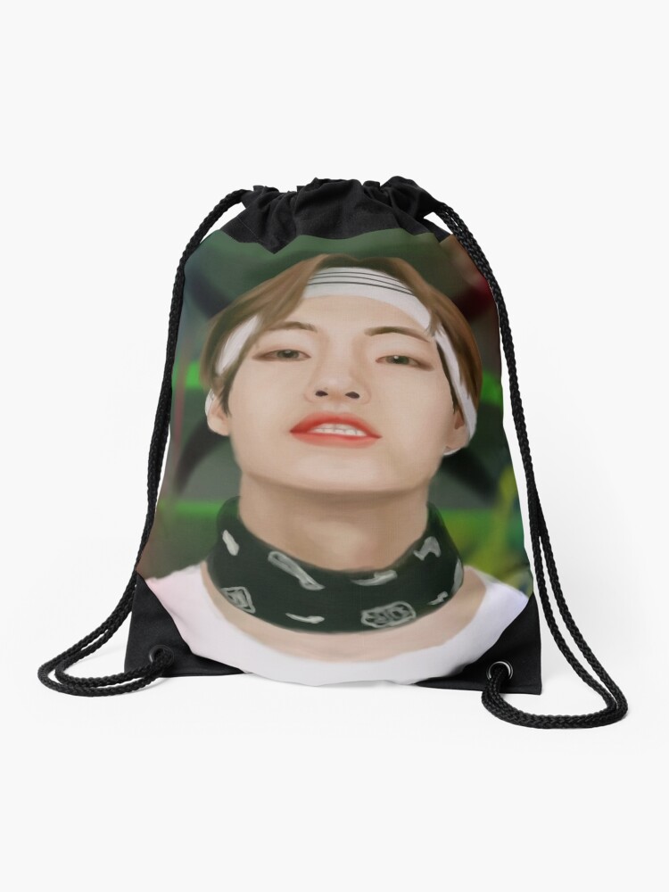 KPOP BTS V, Kim Taehyung Drawstring Bag for Sale by