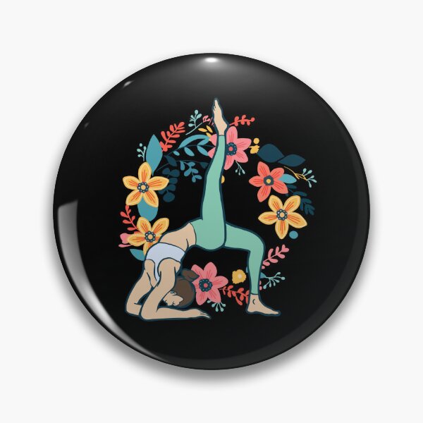 Item preview, exercise girl physical wellness floral yoga designed and sold by StairheadStore.