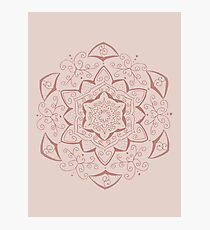 Jin Pink Mandala Photographic Print
