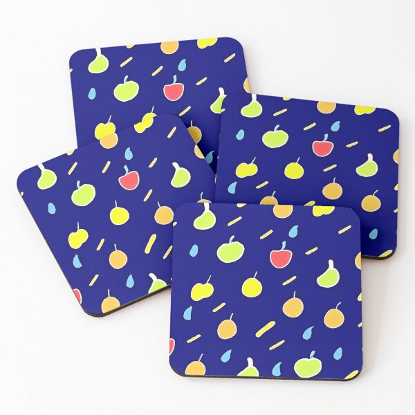 Item preview, Tropical Fruits Neon Colors Pattern designed and sold by Health And Fitness Posts e-Store.