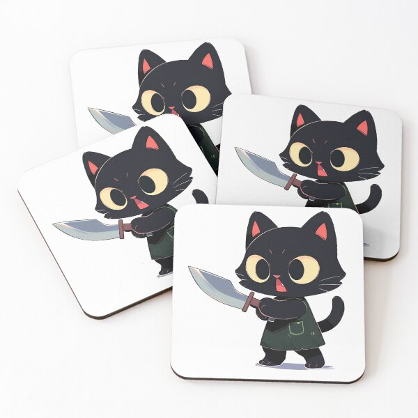 Item preview, Cat holding a knife  designed and sold by HappyCuteCat.