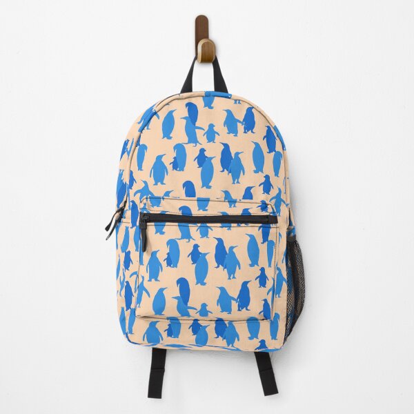 Penguins at Sunset Summer Tranquil Aesthetic Pattern Backpack