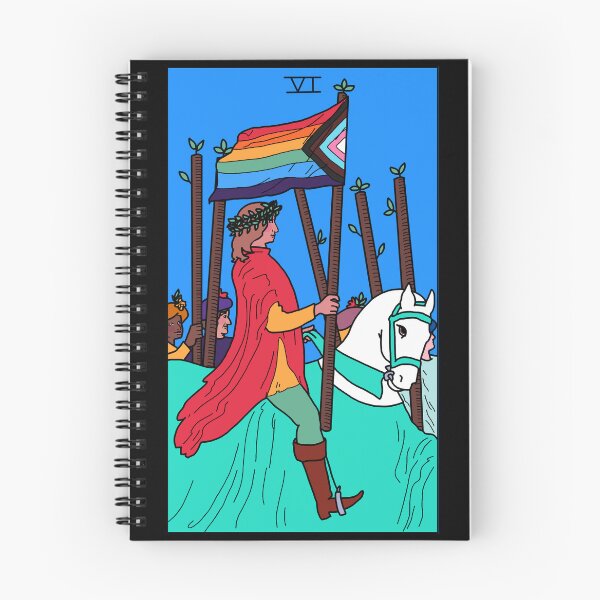 Item preview, 6 of Wands - Progress Pride designed and sold by the-point.