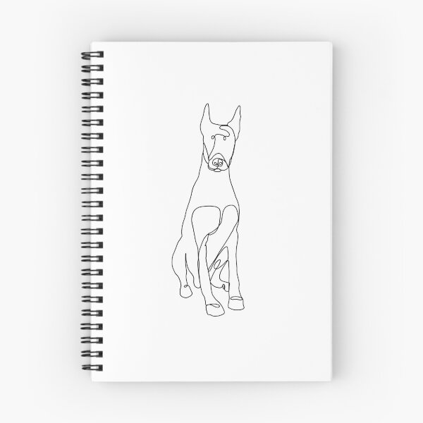 Item preview, Dobermann monoline art designed and sold by sociallyawkw.