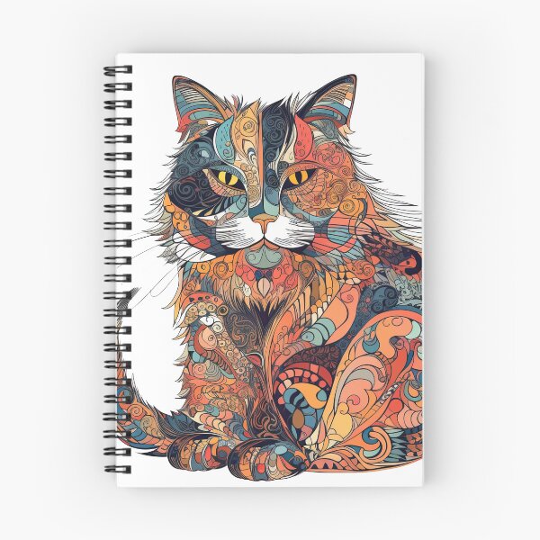Item preview, Forest Cat Watercolor Portrait: Playful Fluffytail Adventures in designed and sold by DooodleGod.