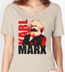 Communist Karl Marx Portrait Women's Relaxed Fit T-Shirt