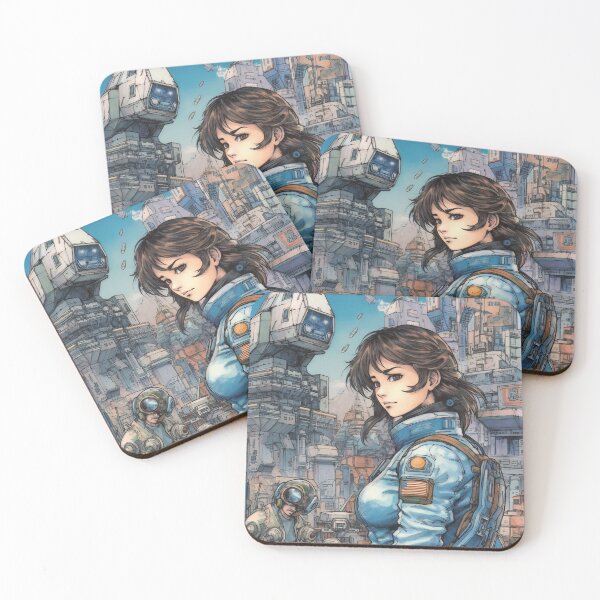 Item preview, Space Port Future Travel Manga Art designed and sold by go-go-designs.
