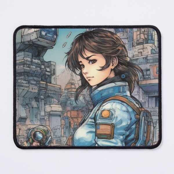 Item preview, Space Port Future Travel Manga Art designed and sold by go-go-designs.