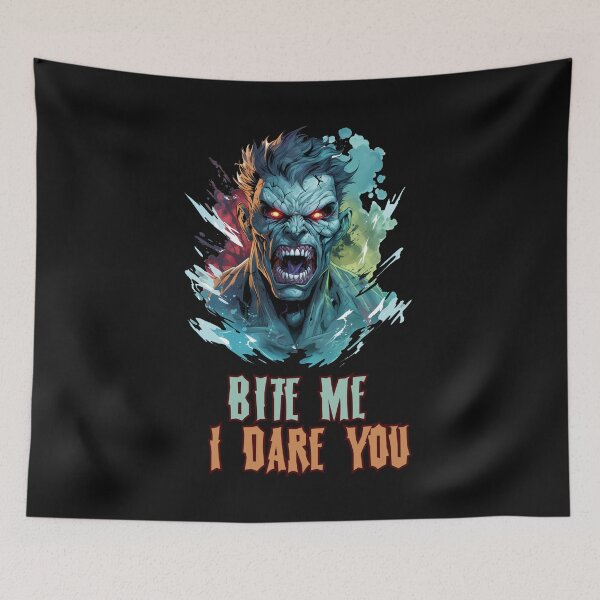 Item preview, Bite Me I Dare You! - Vampire Artwork designed and sold by BobbyTee Merch.