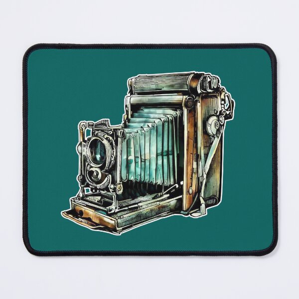 Item preview, Funky Antique Camera Isolated Drawing designed and sold by Retro Art Factory.