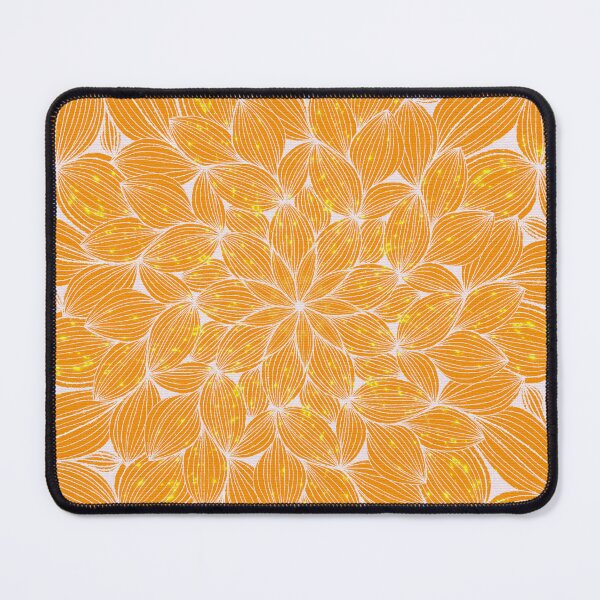 Item preview, Yellow and White Line Art Floral Mandala designed and sold by Kristi Duggins.