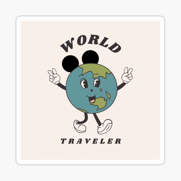Artikel-Vorschau von Weltreisender Mickey, designt und verkauft von aditakesdisney.