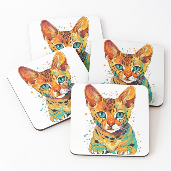 Item preview, Feline Fun - Playful Ocicat Design for Interactive Cat designed and sold by DooodleGod.