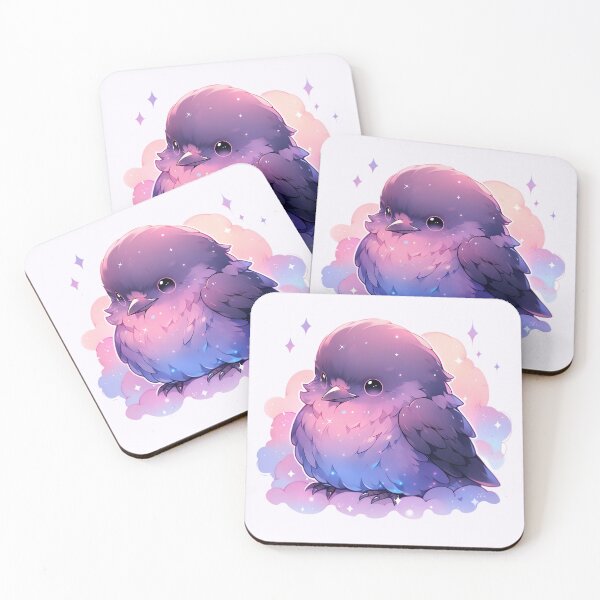 Item preview, Cute Kawaii Pastel Chubby Raven designed and sold by PastelMagic.