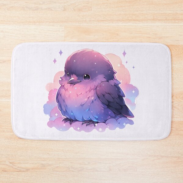 Item preview, Cute Kawaii Pastel Chubby Raven designed and sold by PastelMagic.