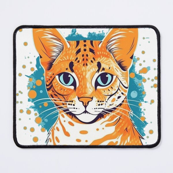 Item preview, Intelligent and Playful Ocicat Pattern Design for Fun-Loving Cat designed and sold by DooodleGod.