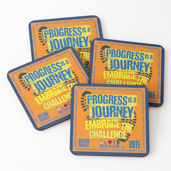 Item preview, PMD00968 Progressive Movement Designs Progress is a Journey design shows you support democracy progressive goals for Progressives Democrats Independents Liberals designed and sold by ProgressiveLeft.