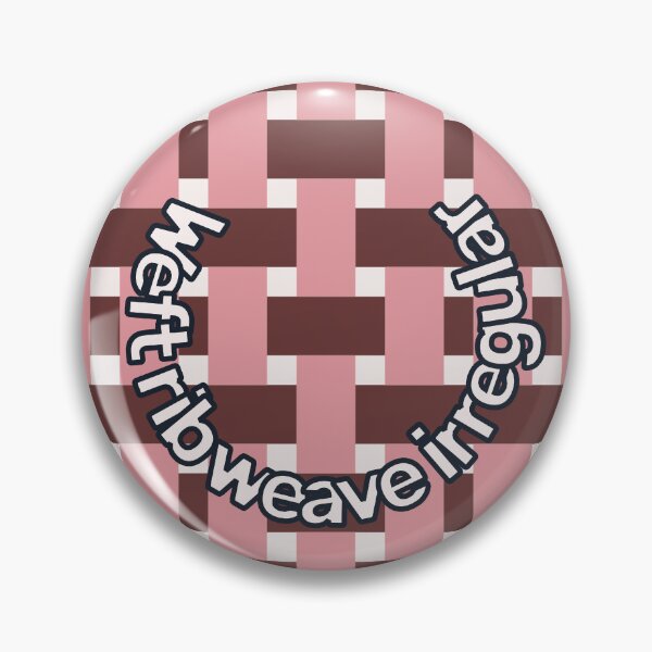 Item preview, Fabric Weave Types #05 - Weft Rib Weave Irregular Pattern - Ivory and Rose designed and sold by DesignCentrum.