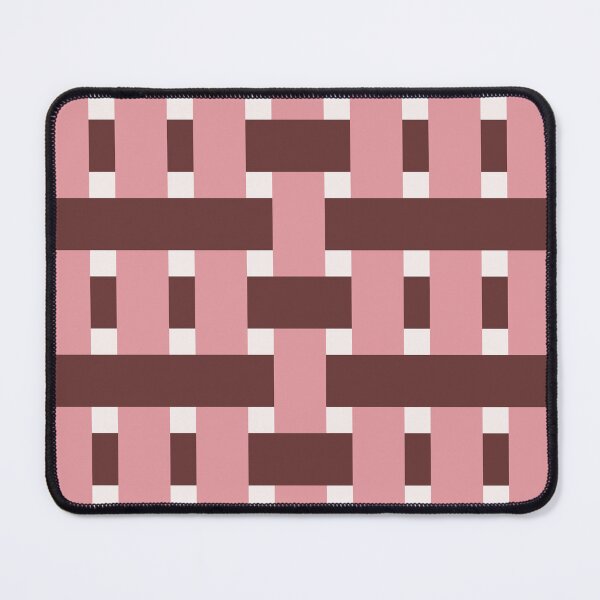 Item preview, Fabric Weave Types #05 - Weft Rib Weave Irregular Pattern - Ivory and Rose designed and sold by DesignCentrum.