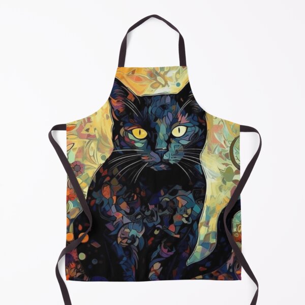 Item preview, Colorful black cat in oil color style with colorful background designed and sold by VeronicArt85.
