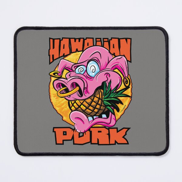 Item preview, Hawaiian Pork Pig with pineapple in mouth designed and sold by eShirtLabs.
