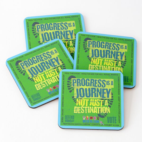 Item preview, PMD00967 Progressive Movement Designs Progress is a Journey design shows you support democracy progressive goals for Progressives Democrats Independents Liberals designed and sold by ProgressiveLeft.