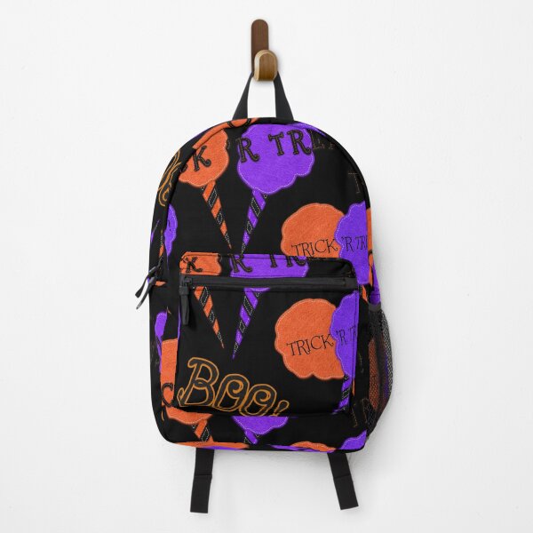 Aperçu de l'œuvre Halloween Orange Violet Noir Barbe à Papa Style Feutre Mignon par Cherie(c)2023 créée et vendue par CheriesArt.