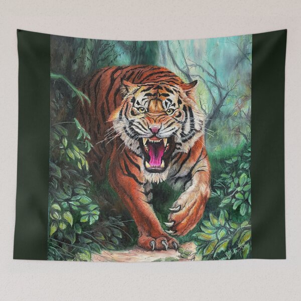 Item preview, Angry Tiger in the Jungle designed and sold by Daniel Eskridge.