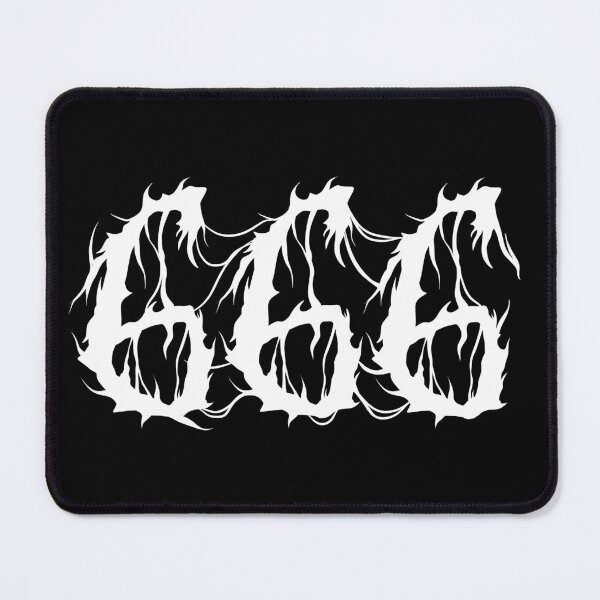 Item preview, 666 metal font designed and sold by HeichousArt.