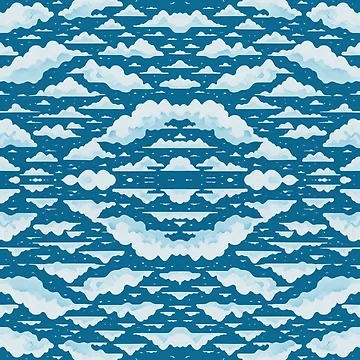 Artwork thumbnail, Mirror clouds pattern by elearah1