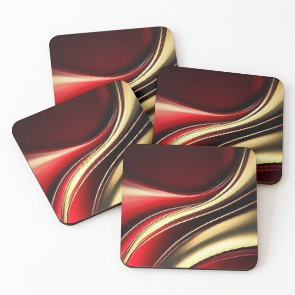 Item preview, red and gold waves designed and sold by nigejohn.
