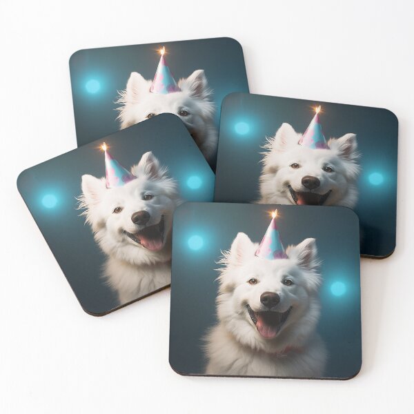 Item preview, Party Dog White German Shepherd designed and sold by AZCrittery.