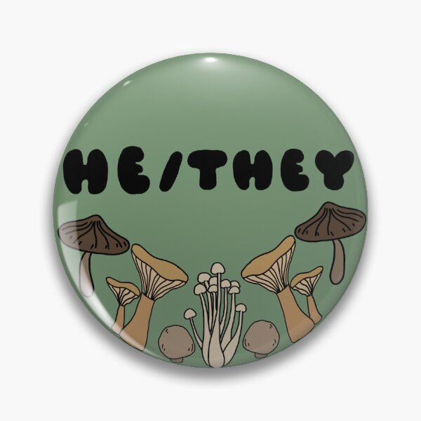 Item preview, He/They Mushroom Pronouns designed and sold by FungalTea.