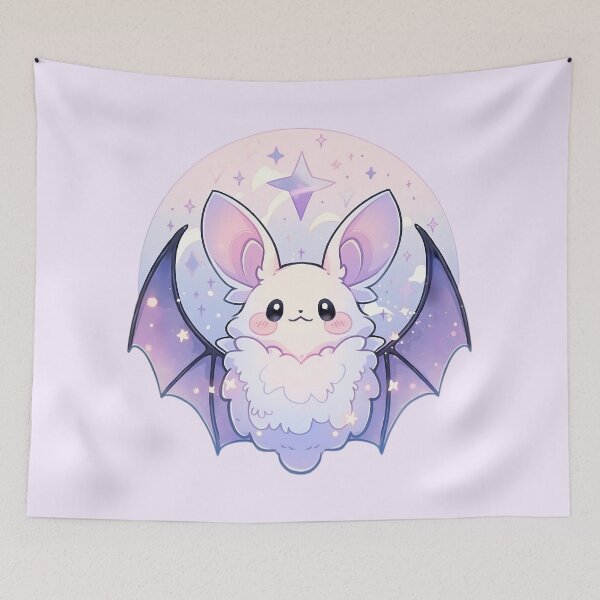 Item preview, Cute Kawaii Pastel Magical Bat designed and sold by PastelMagic.