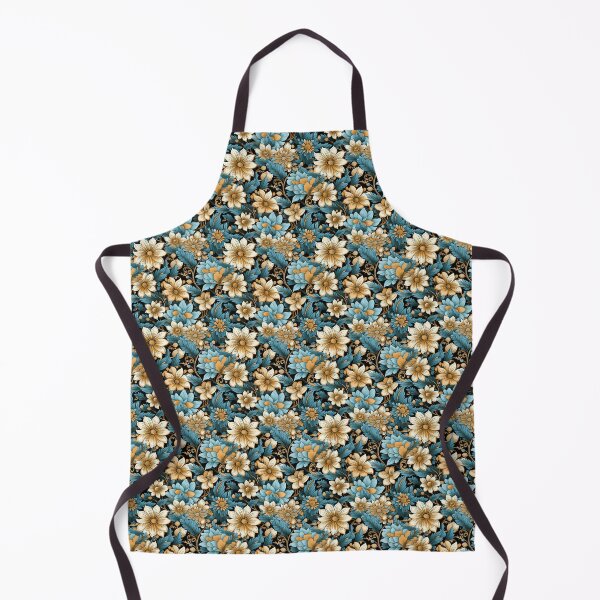 Item preview, Tropical Floral Print - Yellow flowers - Blue flowers designed and sold by ComerPrintCo.