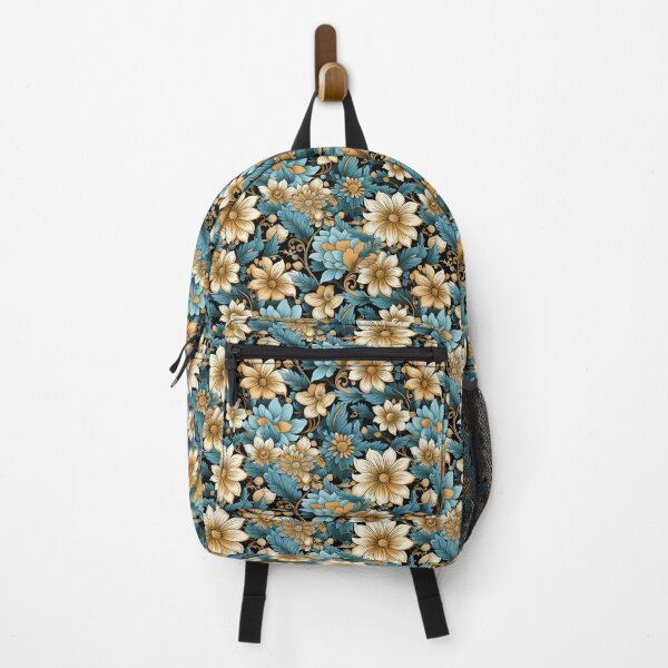 Item preview, Estampado Floral Tropical - Flores amarillas - Flores azules designed and sold by ComerPrintCo.