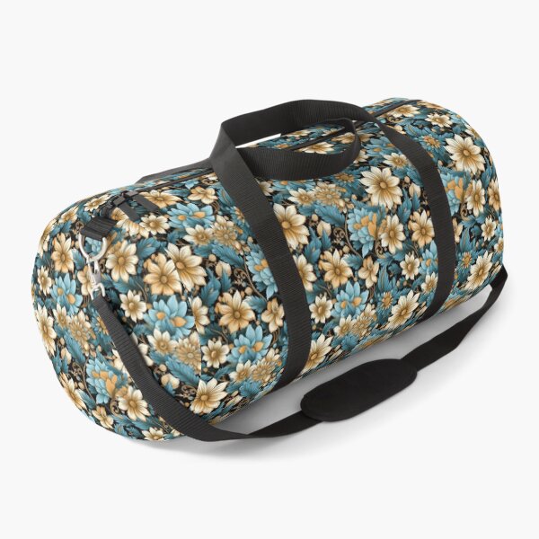 Item preview, Tropical Floral Print - Yellow flowers - Blue flowers designed and sold by ComerPrintCo.